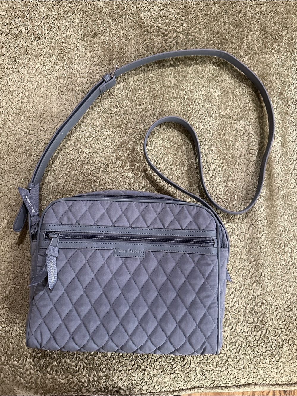 Vera Bradley Quilted Crossbody in Lavender